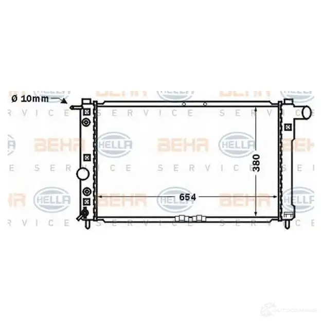 Радиатор охлаждения двигателя HELLA 8mk376767221 _BEHR HELLA SERVICE_ 46902 GC83C