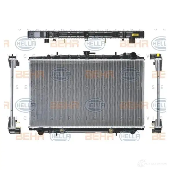 Радиатор охлаждения двигателя HELLA FNHW7 44890 _BEHR HELLA SERVICE_ 8mk376704681 - Изображение 1