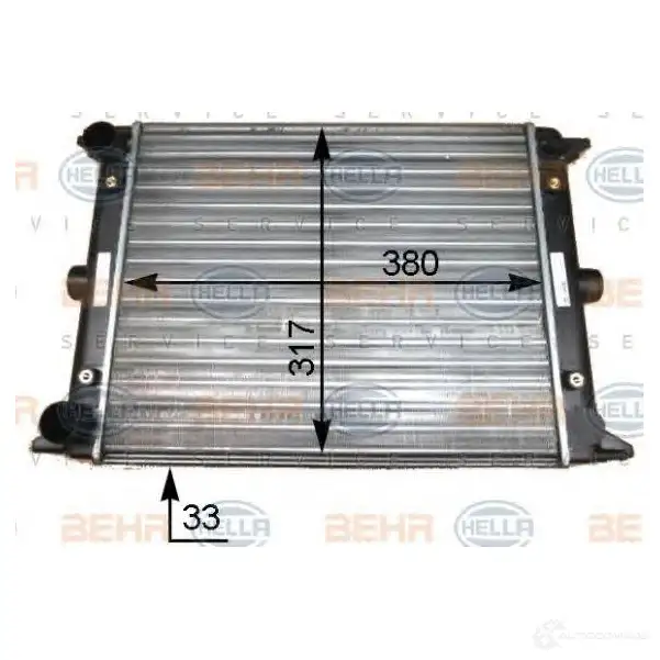Радиатор охлаждения двигателя HELLA 8mk376715211 _BEHR HELLA SERVICE_ LTWKKHT 45614