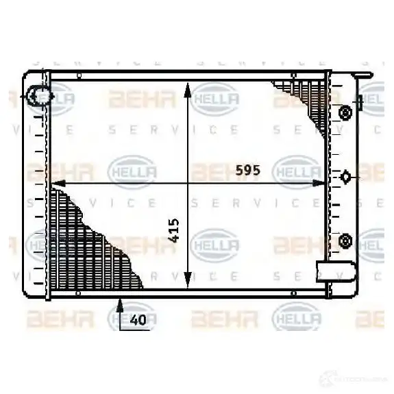 Радиатор охлаждения двигателя HELLA _BEHR HELLA SERVICE_ 45129 GJPG4 8mk376709021