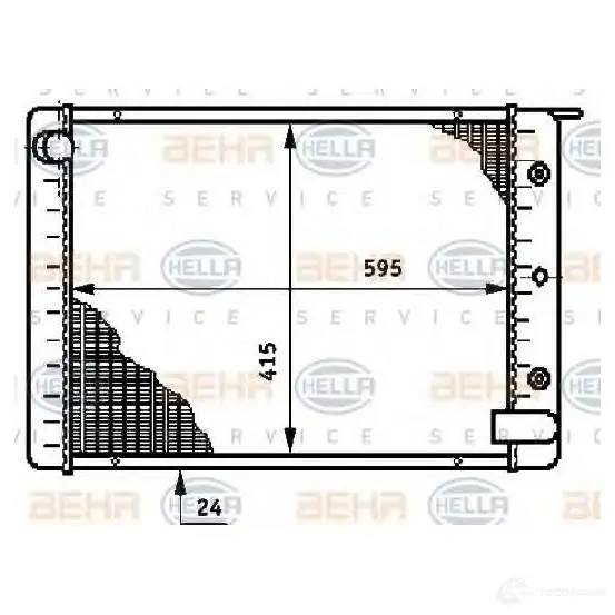 Радиатор охлаждения двигателя HELLA _BEHR HELLA SERVICE_ 8mk376709001 RLXN2H 45127