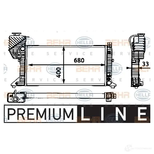 Радиатор охлаждения двигателя HELLA O1KE4CN 8mk376721201 _BEHR HELLA SERVICE_ 46102