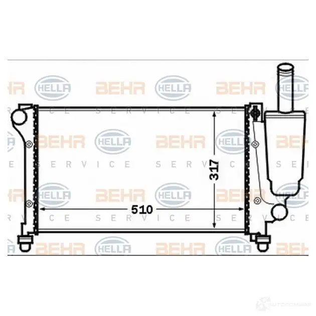 Радиатор охлаждения двигателя HELLA 46918 BQ58ZS 8mk376767741 _BEHR HELLA SERVICE_