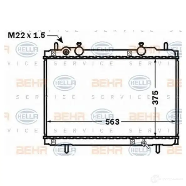 Радиатор охлаждения двигателя HELLA 8mk376767541 46907 _BEHR HELLA SERVICE_ XSNW2TC