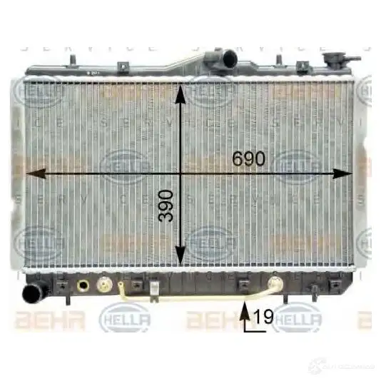Радиатор охлаждения двигателя HELLA 873BWV 8mk376763011 46734 _BEHR HELLA SERVICE_
