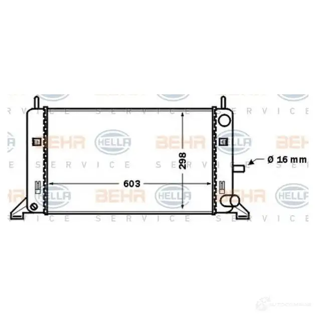Радиатор охлаждения двигателя HELLA YJF3Z7V _BEHR HELLA SERVICE_ 8mk376768031 46922
