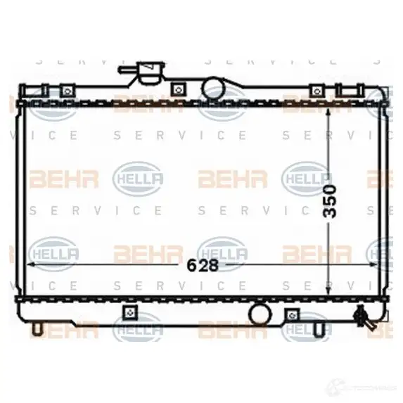 Радиатор охлаждения двигателя HELLA 47045 8mk376773561 _BEHR HELLA SERVICE_ QLRJO