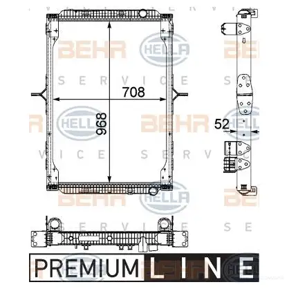 Радиатор охлаждения двигателя HELLA AF4WG 8mk376745161 _BEHR HELLA SERVICE_ 46380