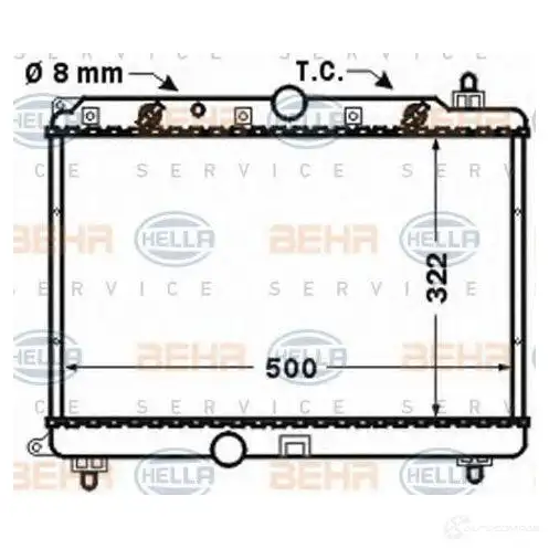 Радиатор охлаждения двигателя HELLA _BEHR HELLA SERVICE_ 46929 8mk376768271 GFT6OKU изображение 0