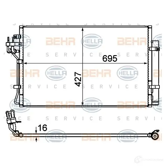 Радиатор охлаждения двигателя HELLA 45565 8mk376714531 _BEHR HELLA SERVICE_ NDAQYA5