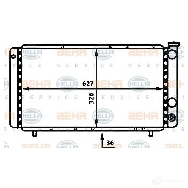 Радиатор охлаждения двигателя HELLA VADYJI 8mk376715511 45647 _BEHR HELLA SERVICE_