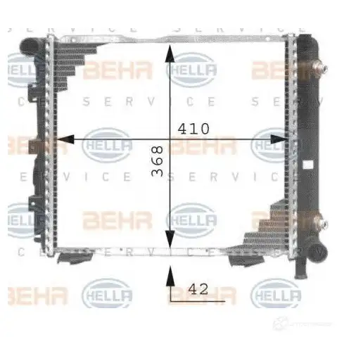 Радиатор охлаждения двигателя HELLA 45266 _BEHR HELLA SERVICE_ 4956KN 8mk376711321 изображение 0