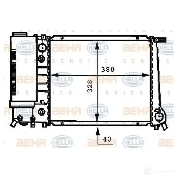 Радиатор охлаждения двигателя HELLA _BEHR HELLA SERVICE_ 5D39I 45758 8mk376717201 изображение 5