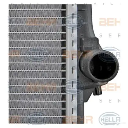 Радиатор охлаждения двигателя HELLA _BEHR HELLA SERVICE_ R2CQU4X 45338 8mk376712371 изображение 5