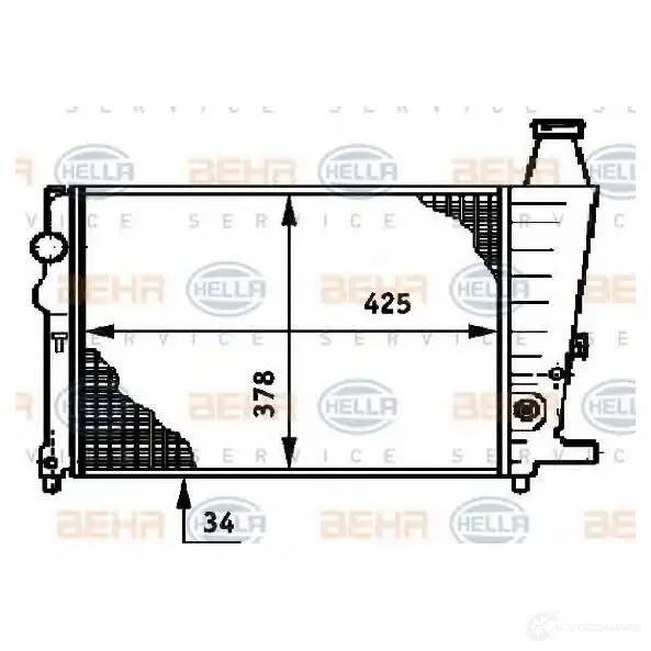 Радиатор охлаждения двигателя HELLA 45961 8mk376719401 _BEHR HELLA SERVICE_ A1ZR94I