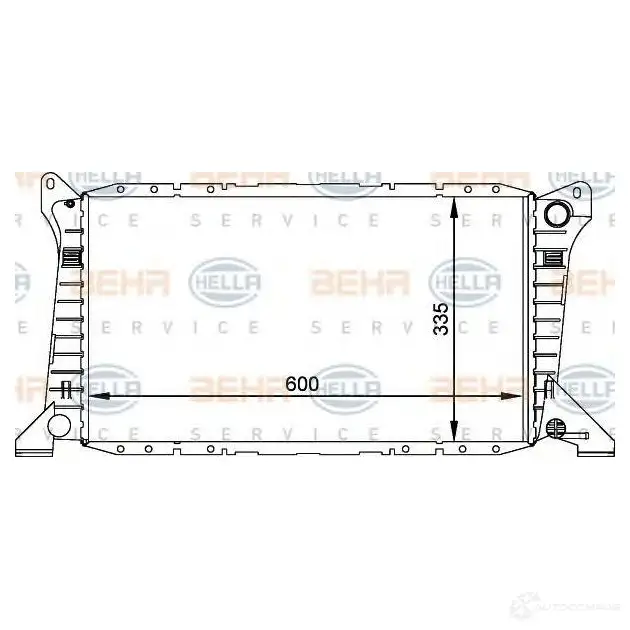 Радиатор охлаждения двигателя HELLA _BEHR HELLA SERVICE_ 46792 7KUIR 8mk376764021