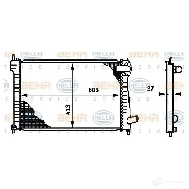 Радиатор охлаждения двигателя HELLA _BEHR HELLA SERVICE_ 44G6K5B 46020 8mk376720151