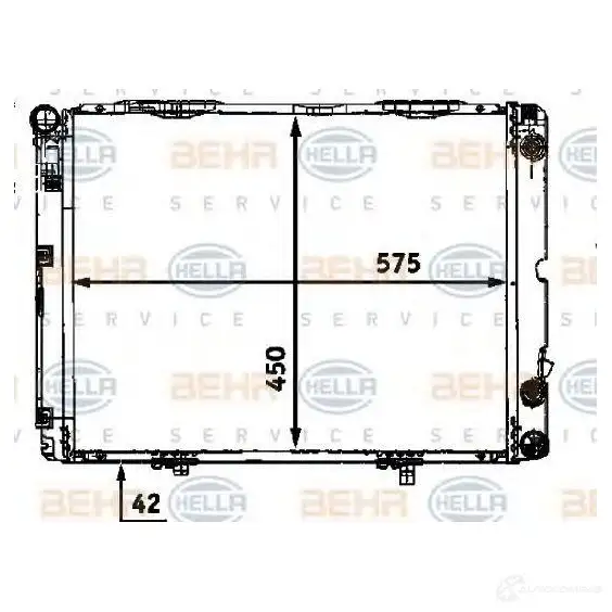 Радиатор охлаждения двигателя HELLA 45331 _BEHR HELLA SERVICE_ DDN4W 8mk376712301
