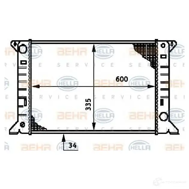Радиатор охлаждения двигателя HELLA CYXDNGK 8mk376720251 46029 _BEHR HELLA SERVICE_