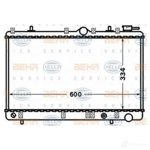 Радиатор охлаждения двигателя HELLA _BEHR HELLA SERVICE_ 8mk376768441 IVMWSW 46936