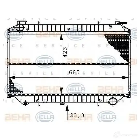 Радиатор охлаждения двигателя HELLA 8mk376706531 44962 _BEHR HELLA SERVICE_ 4FVK9E