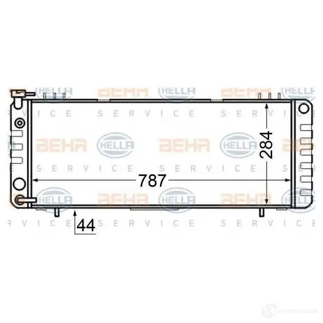 Радиатор охлаждения двигателя HELLA _BEHR HELLA SERVICE_ 8mk376705771 UHK4IL 44925 изображение 0