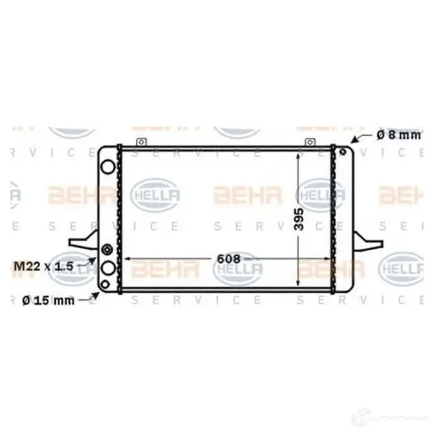 Радиатор охлаждения двигателя HELLA _BEHR HELLA SERVICE_ 8mk376768051 46923 MRCA3U