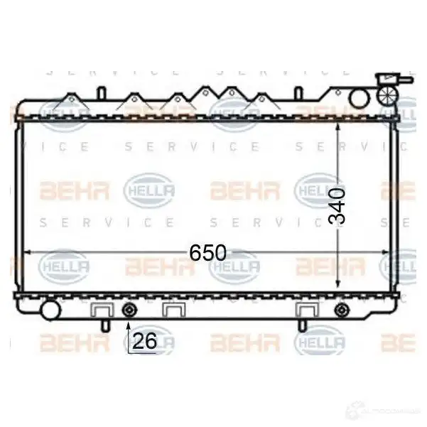 Радиатор охлаждения двигателя HELLA _BEHR HELLA SERVICE_ 44882 647F5 8mk376704581