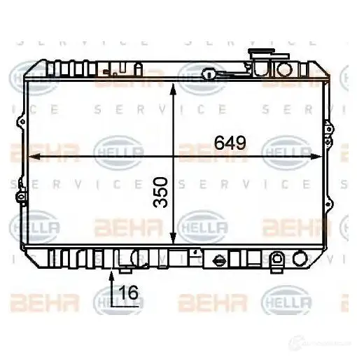 Радиатор охлаждения двигателя HELLA OINPEY 8mk376707791 _BEHR HELLA SERVICE_ 45051