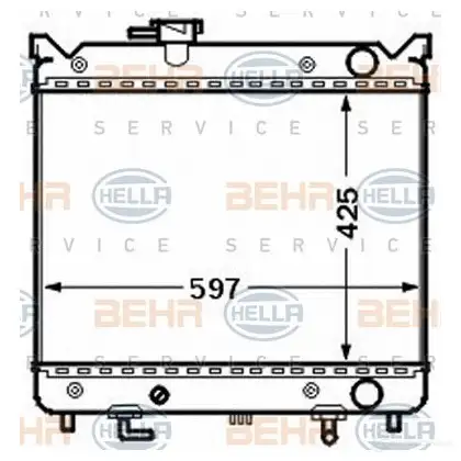 Радиатор охлаждения двигателя HELLA 9CO454 47033 _BEHR HELLA SERVICE_ 8mk376773001