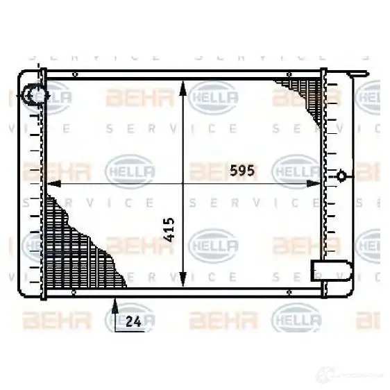 Радиатор охлаждения двигателя HELLA OPVKMJ 8mk376708791 45126 _BEHR HELLA SERVICE_ изображение 0