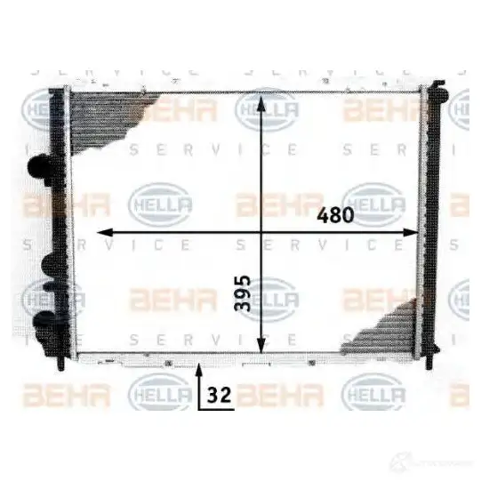 Радиатор охлаждения двигателя HELLA _BEHR HELLA SERVICE_ 8mk376717771 45823 YK5A6Y изображение 0