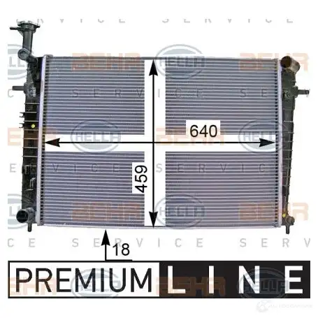 Радиатор охлаждения двигателя HELLA 8mk376763651 _BEHR HELLA SERVICE_ 46776 068WI изображение 0