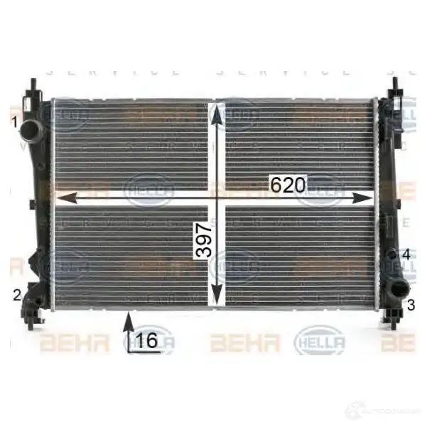 Радиатор охлаждения двигателя HELLA _BEHR HELLA SERVICE_ 8mk376900201 47238 LJP2Q изображение 4