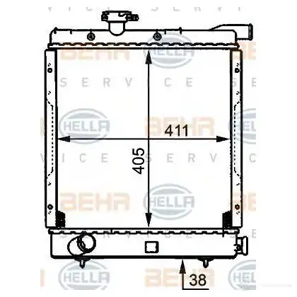 Радиатор охлаждения двигателя HELLA PJTDQ 8mk376708081 _BEHR HELLA SERVICE_ 45059