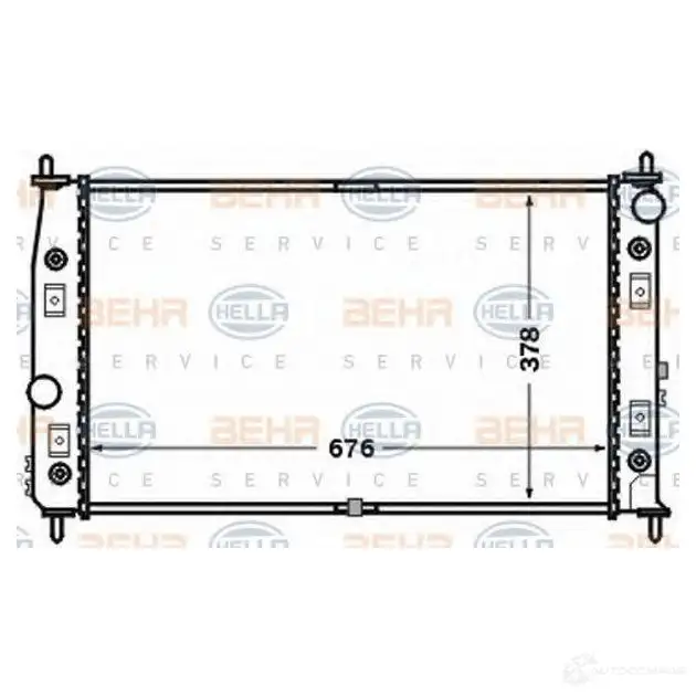 Радиатор охлаждения двигателя HELLA EMGBI _BEHR HELLA SERVICE_ 8mk376766531 46882