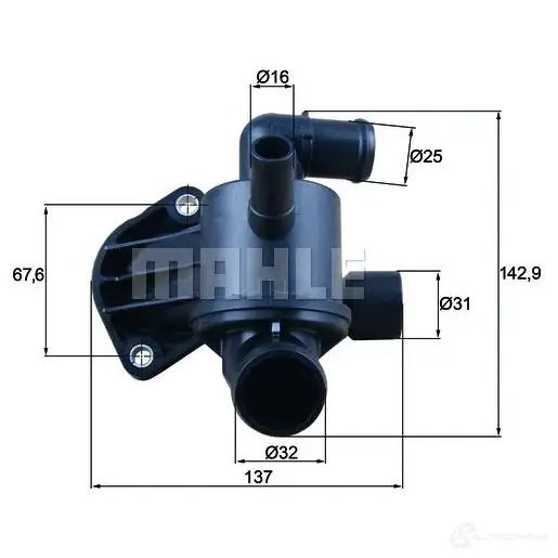 Термостат ож HELLA K25CN 7060018 5 601989 ti21392d изображение 0