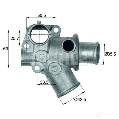 Термостат ож HELLA 601903 C.728.80 70808 969 ti11280d изображение 0