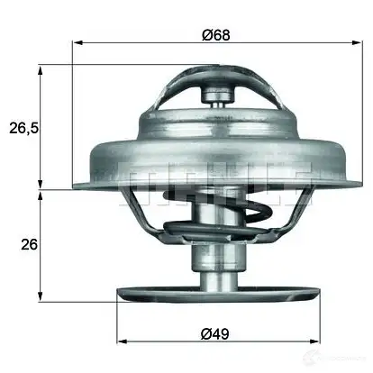 Термостат ож HELLA C.517.87 708090 55 601966 ti18887d изображение 0