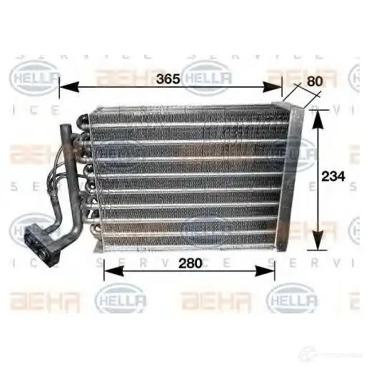 Испаритель кондиционера HELLA 1VKODF _BEHR HELLA SERVICE_ 8fv351210251 41805