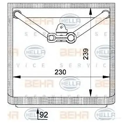 Испаритель кондиционера HELLA 8fv351210751 41844 _BEHR HELLA SERVICE_ TV5T8NU изображение 0