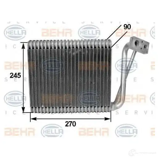 Испаритель кондиционера HELLA C6T8W _BEHR HELLA SERVICE_ 8fv351210261 41806
