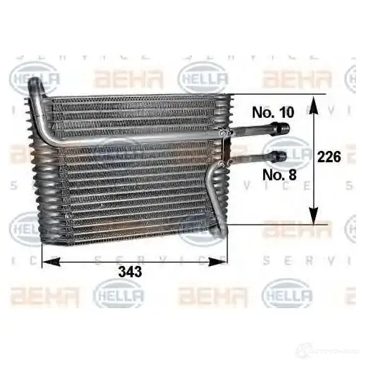 Испаритель кондиционера HELLA 2OPFTA _BEHR HELLA SERVICE_ 8fv351210061 41791