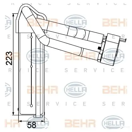 Испаритель кондиционера HELLA 41946 GVRPD _BEHR HELLA SERVICE_ 8fv351330751 изображение 1