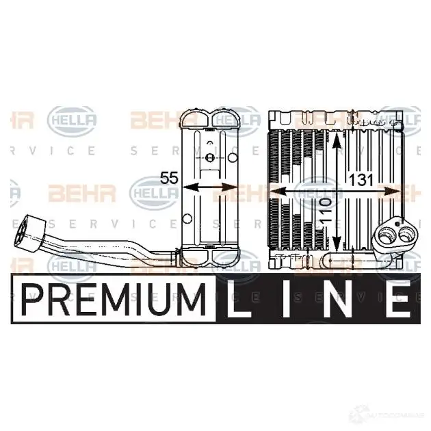 Испаритель кондиционера HELLA 41964 _BEHR HELLA SERVICE_ X0J8G4V 8fv351331281