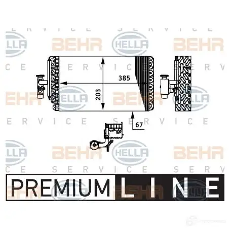 Испаритель кондиционера HELLA 41911 _BEHR HELLA SERVICE_ 8fv351330111 K6A4G