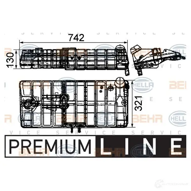 Расширительный бачок HELLA _BEHR HELLA SERVICE_ 44711 8ma376705241 1UL6MG