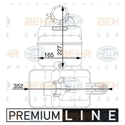 Расширительный бачок HELLA _BEHR HELLA SERVICE_ DMMMMM 44714 8ma376705271