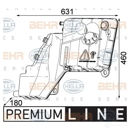 Расширительный бачок HELLA 8ma376753791 44745 QQVZN36 _BEHR HELLA SERVICE_