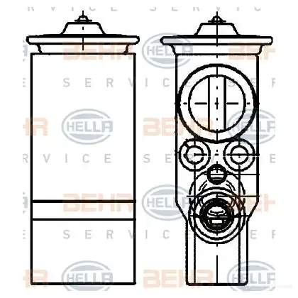Расширительный клапан кондиционера HELLA OQ5XB _BEHR HELLA SERVICE_ 8uw351234531 50819